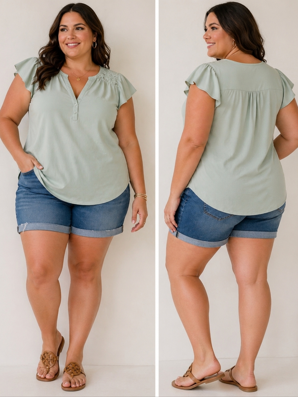 TORRID GREEN TOP
